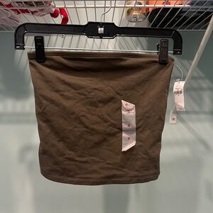 NWT olive green tube top